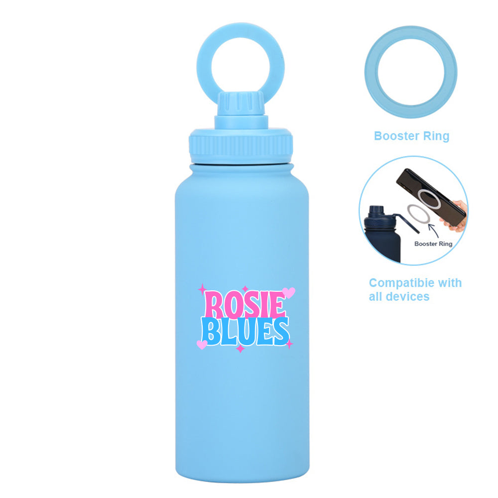 The Rosie Blues Phone Flex Flask – 32oz Stainless Steel Water Bottle