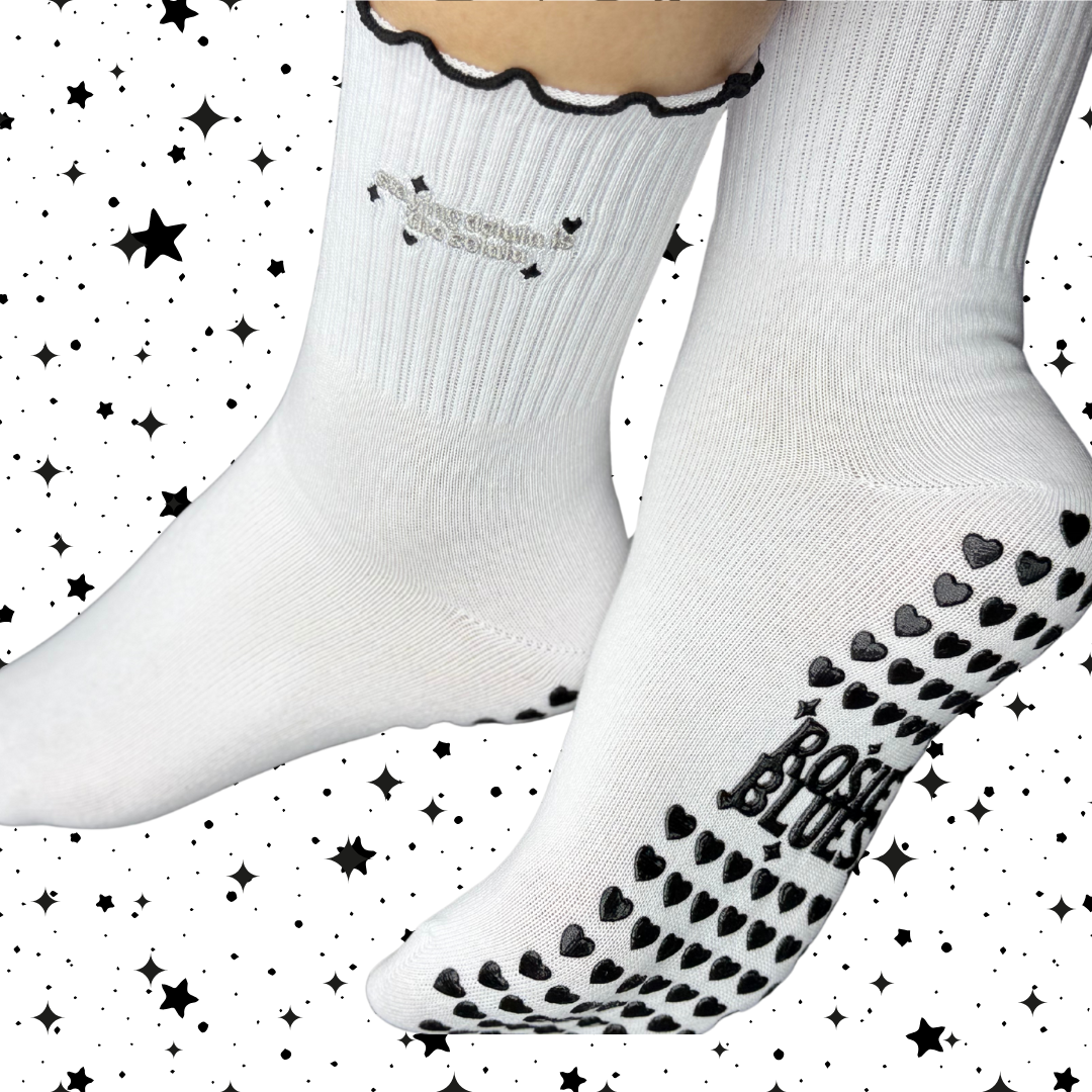 🧦 “Staying Delulu Is the Solulu” Grip Socks – The Delulu Girl Era