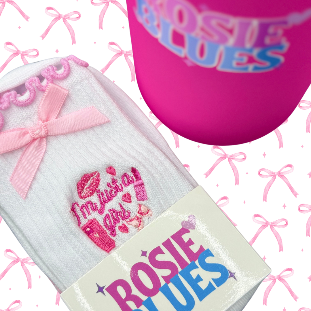 🧦 The “I’m Just a Girl” Grip Socks