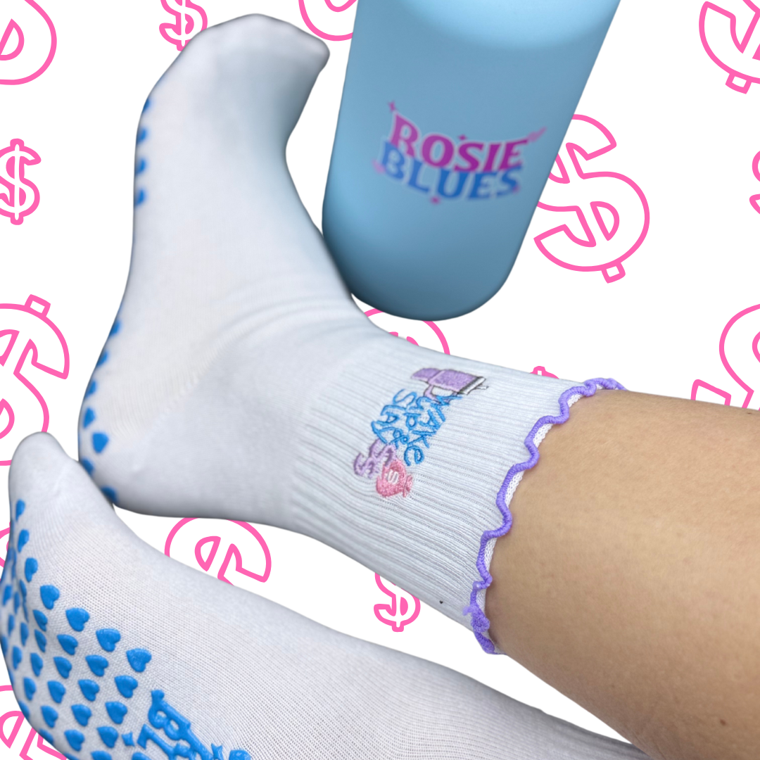 🧦 “Wake Up and Slay” Grip Socks – CEO Edition