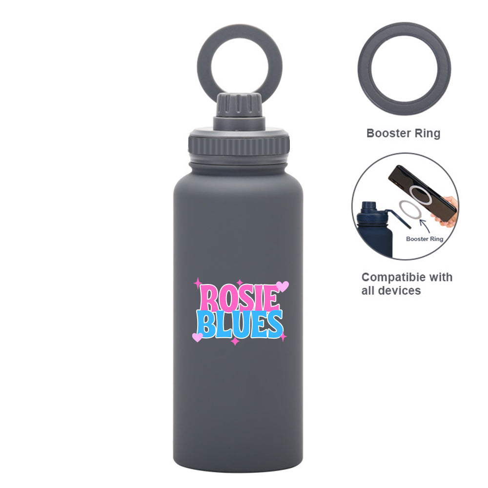 The Rosie Blues Phone Flex Flask – 32oz Stainless Steel Water Bottle
