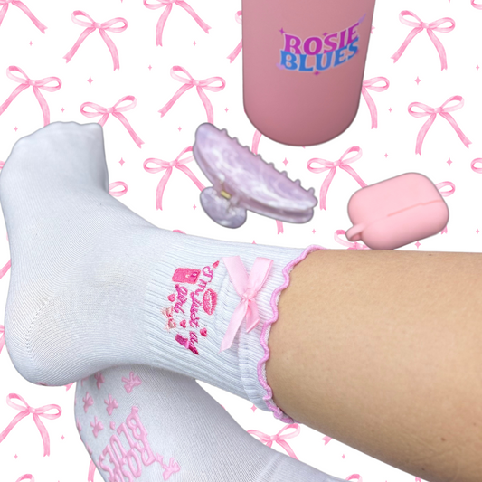 🧦 The “I’m Just a Girl” Grip Socks